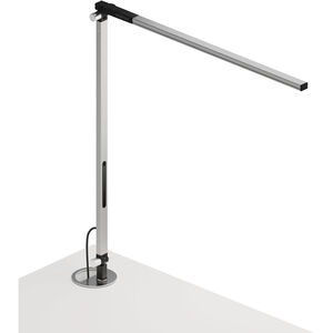 Z-Bar Solo 18 inch 6.00 watt Silver Desk Lamp Portable Light, Grommet Mount
